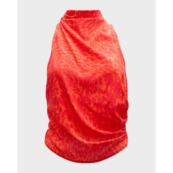 NEW A.L.C. kora top in flame vibrant red - Picture 4 of 4